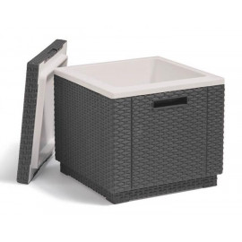 2 x Keter Jaipur Sun Loungers With Cushions and Cool Box