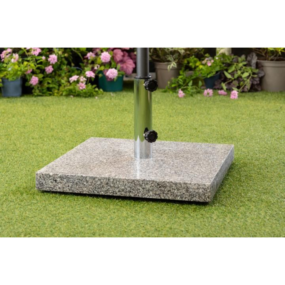 35kg Granite Parasol Base Square with Wheels
