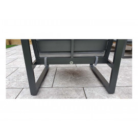 ALARNA Corner Sofa Grey in grey powder coat