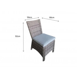ALEXANDRA Pair of High back armless chair