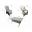 ALEXANDRA 6 Seat Rectangular Dining Set