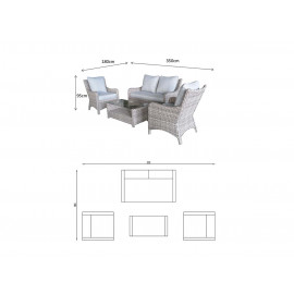 ALEXANDRA Corner Dining with Lift Table