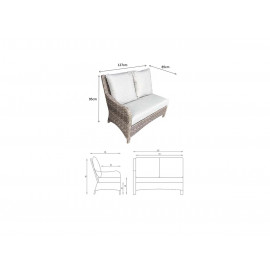 ALEXANDRA Corner Dining with Lift Table