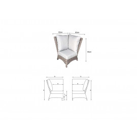 ALEXANDRA Corner Dining with Lift Table