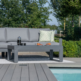 Amalfi Chaise Sofa Set / Grey
