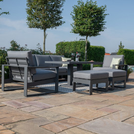 Amalfi 3 Seat Sofa Set With Rising Table / Grey