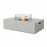 Fire Pit Coffee Table 127cm x 77cm Rectangular / Pebble White