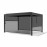 Pergola Aluminium Square 30x30 with 4 Drop Sides / Grey