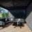 Pergola Aluminium Square 30x30 with 4 Drop Sides / Grey