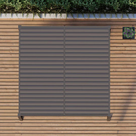 Pergola Aluminium Square 30x30 with 4 Drop Sides / Grey