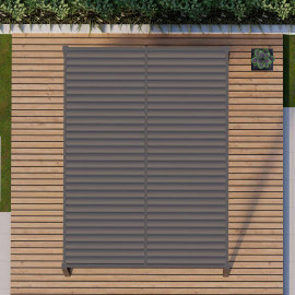 Pergola Aluminium Rectangular 30x40 with 4 Drop Sides / Grey