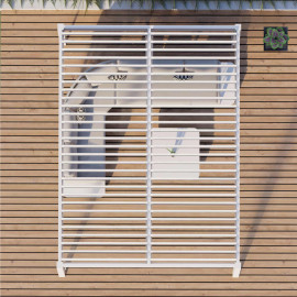 Pergola Aluminium Rectangular 30x40 with 4 Drop Sides / White