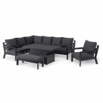 Manhattan Reclining Corner Dining Set with Rising Table and Armchair