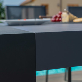 New York 8 Seat Rectangular Dining Set / Grey