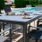 New York 8 Seat Rectangular Dining Set / Grey