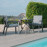 New York 3 Piece Bistro Set / Grey