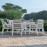 New York 6 Seat Round Dining Set / White