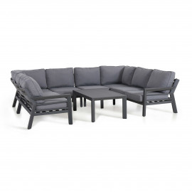 New York U-Shaped Sofa Set / Grey