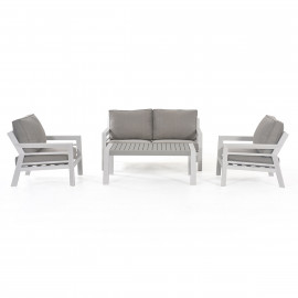 New York 2 Seat Sofa Set / White