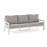 New York 3 Seat Sofa Set / White