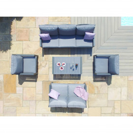 New York 3 Seat Sofa Set / Grey