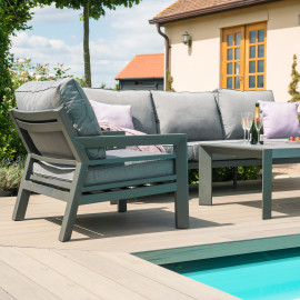 New York 3 Seat Sofa Set / Grey