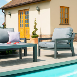New York 3 Seat Sofa Set / Grey