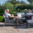 New York 3 Seat Sofa Set with Rising Table / Grey