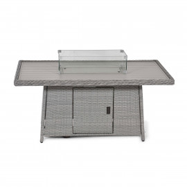 Ascot 3 Seat Sofa Dining Set with Fire Pit
