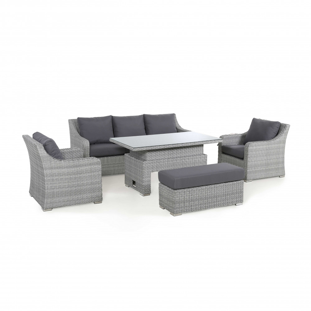 Ascot 3 Seat Sofa Dining Set with Rising Table