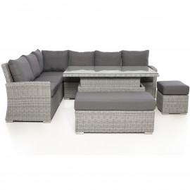 Ascot Rectangular Corner Dining Set with Rising Table