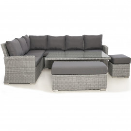 Ascot Rectangular Corner Dining Set with Rising Table