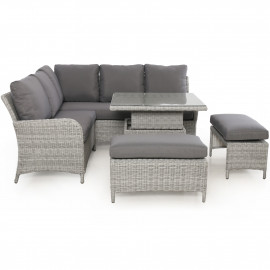 Ascot Square Corner Dining Set with Rising Table