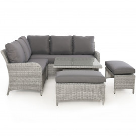Ascot Square Corner Dining Set with Rising Table