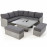 Ascot Deluxe Corner Dining Set with Rising Table & Ice Bucket