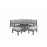 BETTINA Corner Dining Set Grey