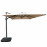 Atlas LED 2.4x3.3M Rectangular Cantilever Parasol / Beige