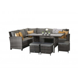 CHARLOTTE Corner Dining in Grey