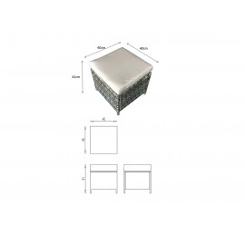 CHARLOTTE Corner Dining in Nature/Brown
