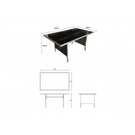 CHARLOTTE Corner Dining in Nature/Brown