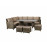 CHARLOTTE Corner Dining in Nature/Brown