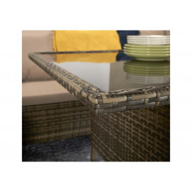 CHARLOTTE Corner Dining in Nature/Brown