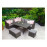 CHARLOTTE HDPE wood effect Corner Dining
