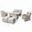 Cotswold 2 Seat Sofa Dining with Rising Table