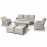 Cotswold 3 Seat Sofa Dining with Rising Table