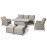 Cotswold 3 Seat Sofa Dining with Rising Table