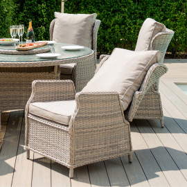 Cotswold Reclining 8 Seat Round Dining Set
