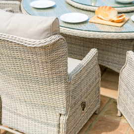 Cotswold Reclining 8 Seat Round Dining Set