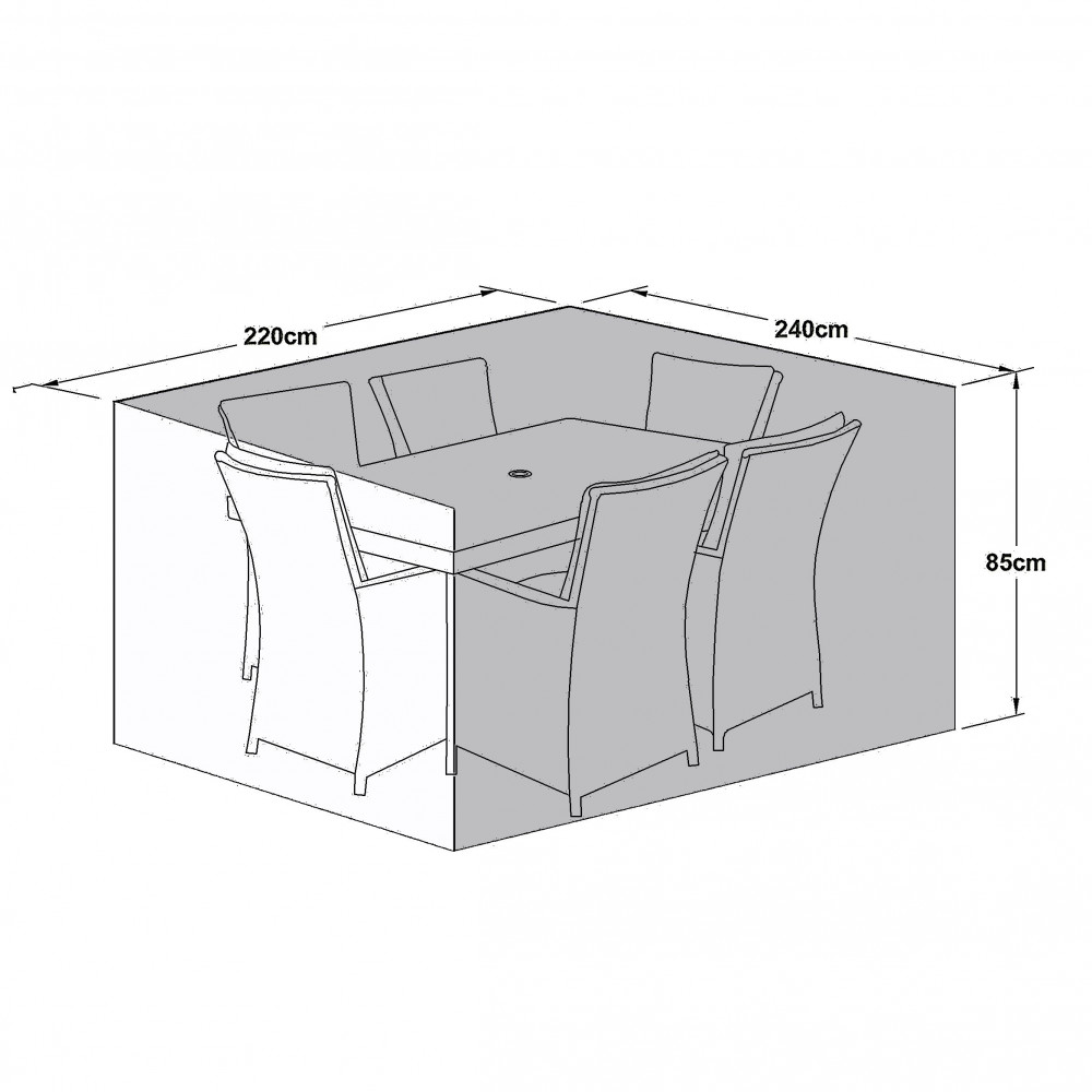 Outdoor Cover for 6 Seat Rect Dining Set