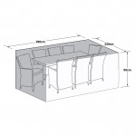 Outdoor Cover for 8 Seat Rect Dining Set